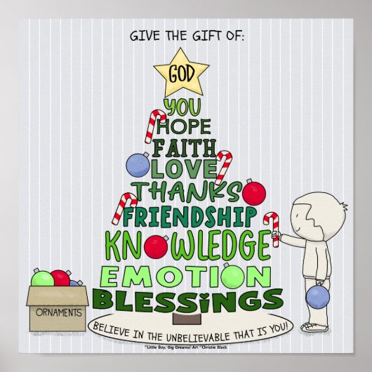 Give the Gift of: Word Tree Poster (Vorne)