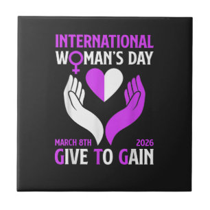 Give to Gain Frohen Tag der Frauen Fliese