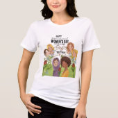 Give to Gain The future is Female IWD Tri-Blend Shirt (Vorderseite)