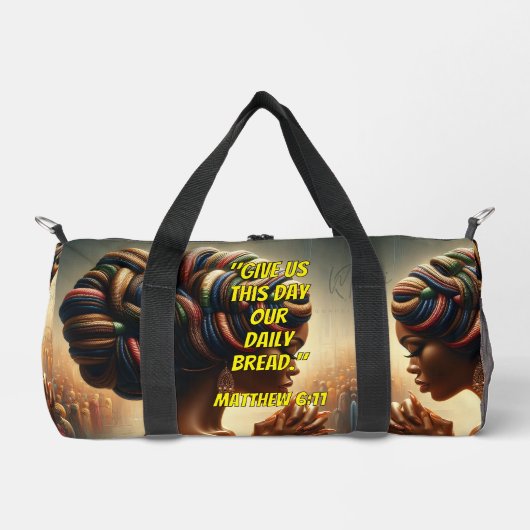 Give Us This Day Our Daily Bread." (Matthew 6:11) Duffle Bag (Vorderseite)