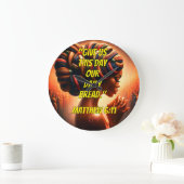 Give Us This Day Our Daily Bread." (Matthew 6:11)  Große Wanduhr (Zuhause)