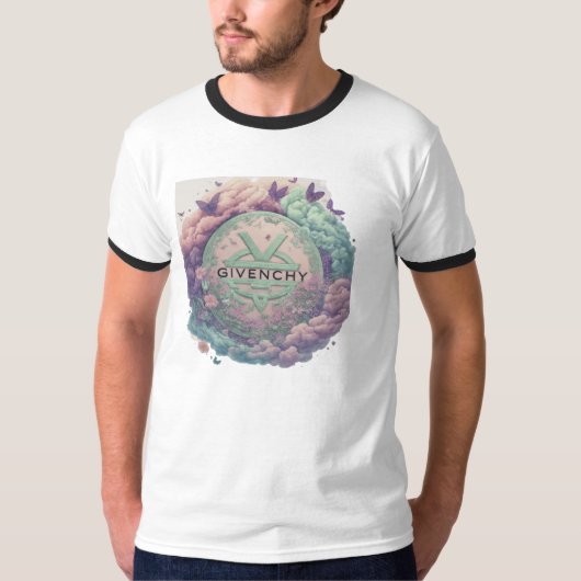 GIVENCHY in einem Kreis T-Shirt (Vorderseite)