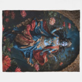 Giver of blessings Divine Kali Fleecedecke (Vorderseite (Horizontal))