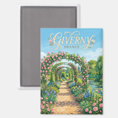 Giverny Frankreich Magnet (Vorderseite/Rückseite)