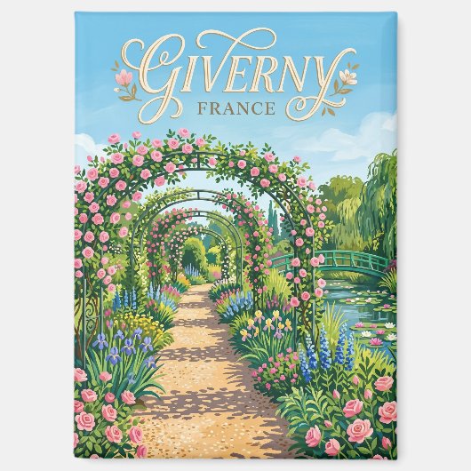 Giverny Frankreich Magnet (Vorderseite)