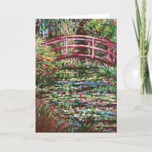 Giverny in Red - Dankeskarte (Vorderseite)