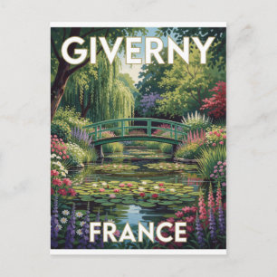 Giverny Monet Garten Frankreich Blühende Wassersze Postkarte