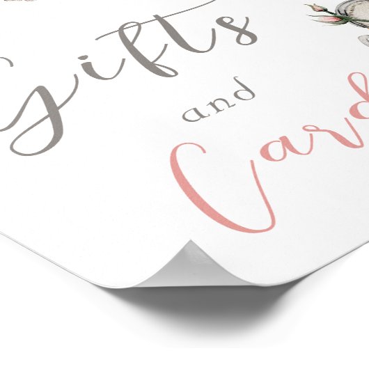 Gives Me Butterflies Blush Pink Tee Blumengeschenk Poster (Ecke)