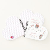 Gives Me Butterflies Blush Pink Tee Floral Guest Notizblock (Innenseite)