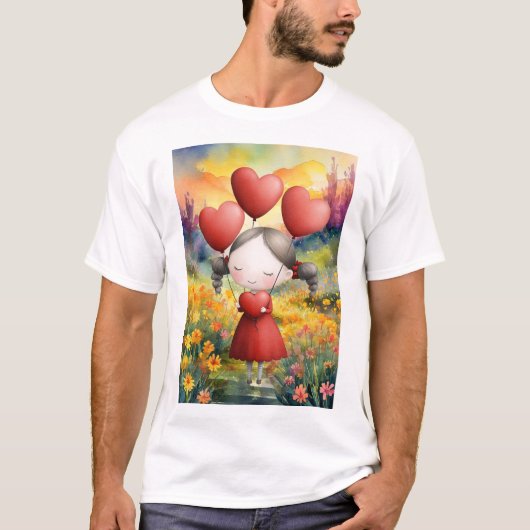 GIVING ALL THE LOVE IN HER HEART T-Shirt (Vorderseite)