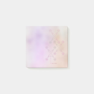 Giving flowers(pattern) post-it klebezettel