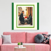 GIVING IS LOVING CHRISTMAS MESSAGE LEINWANDDRUCK (Insitu (Wohnzimmer))