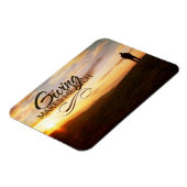 "Giving macht mich reich" Motivation Affirmation F Magnet (Linke Seite)