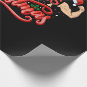 Giving Myself Muscles Christmas Geschenkpapier (Ecke)