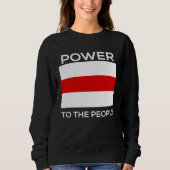 Giving power to belarusians sweatshirt (Vorderseite)