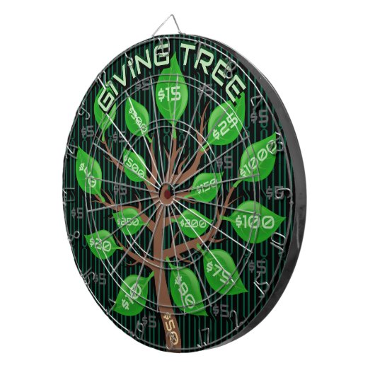 Giving Tree Dartscheibe (Vorderseite rechts)