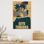 Giyu Tomioka Demon Slayer Poster (Küche)