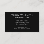 Giza Pyramid Kairo Ägypten Visitenkarte (Rückseite)