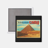 Giza-Pyramide Kairo Ägypten Magnet (Vorderseite/Rückseite)