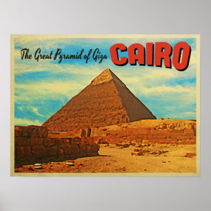 Giza-Pyramide Kairo Ägypten Poster