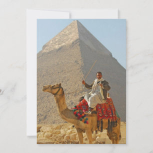 Giza-Pyramiden und Kamelritt, Ägypten Reise Einladung