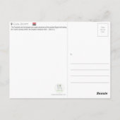 Giza Pyramids, Ägypten Postkarte (Rückseite)