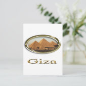 Giza Pyramids Designs Postkarte (Stehend Vorderseite)