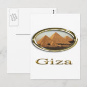 Giza Pyramids Designs Postkarte (Vorne/Hinten)