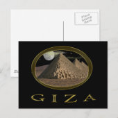 Giza Pyramids-Elemente Postkarte (Vorne/Hinten)
