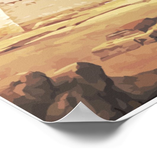 Giza Spaceship Poster (Ecke)