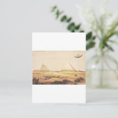 Giza Spaceship Postkarte (Stehend Vorderseite)