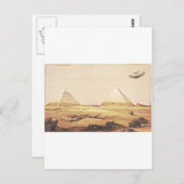 Giza Spaceship Postkarte (Vorne/Hinten)