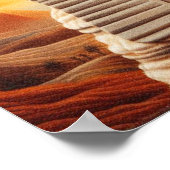 Giza Sphinx Kopf mit Pyramiden Ägypten Reisen Poster (Ecke)