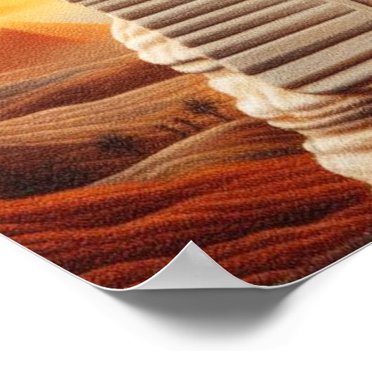 Giza Sphinx Kopf mit Pyramiden Ägypten Reisen Poster (Ecke)