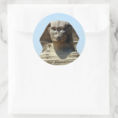 Giza-Sphinx Runder Aufkleber (Tasche)