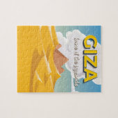 Giza - Zuhause der Pyramiden Reiseplakat Puzzle (Horizontal)