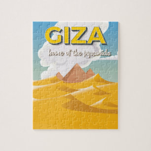 Giza - Zuhause der Pyramiden Reiseplakat Puzzle