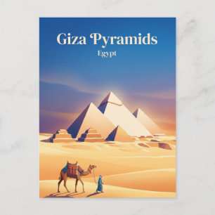 Gizeh-Pyramiden Ägypten Postkarte