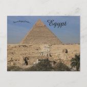 Gizeh Pyramids Komplex in Ägypten Postkarte (Vorderseite)