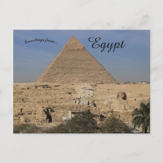 Gizeh Pyramids Komplex in Ägypten Postkarte (Vorderseite)