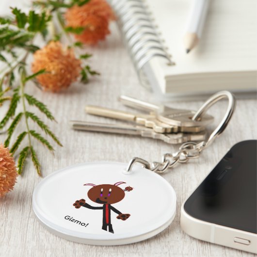 Gizmo Acrylic Keychain Schlüsselanhänger (Vorderseite rechts)