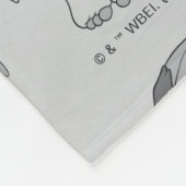 Gizmo | Black & White Pattern Fleecedecke (Ecke)