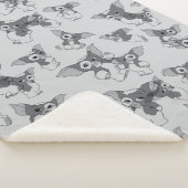 Gizmo Black & White Pattern Sherpadecke (3/4)