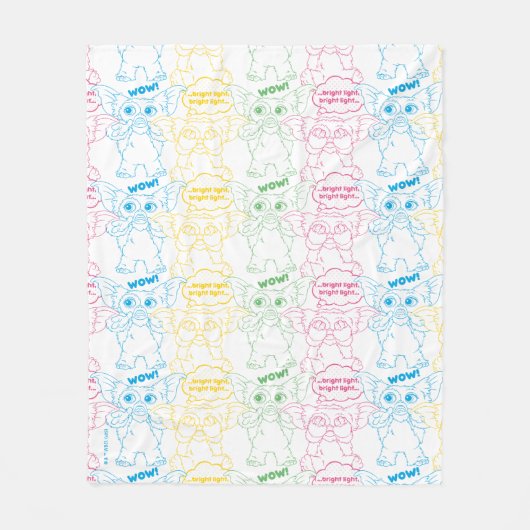 Gizmo | Bright Light! Bright Light! Fleecedecke (Vorderseite)