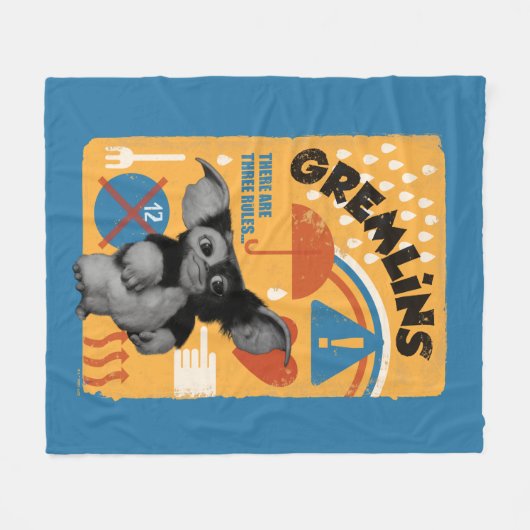 Gizmo | Es gibt drei Regeln Fleecedecke (Vorderseite (Horizontal))