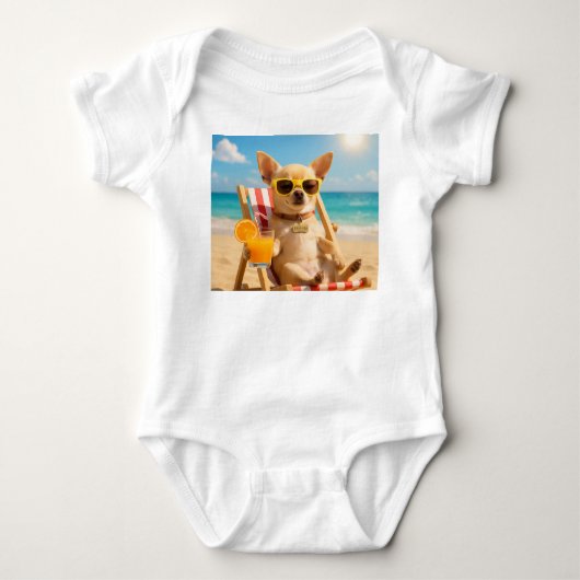 Gizmo im Urlaub Baby Strampler (Vorderseite)