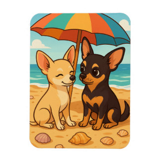 Gizmo in Love - Beach Day with His Sweetheart Magnet
