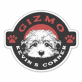 Gizmo Kevin's Corner Pet Maltipoo Puppy Aufkleber (Vorderseite)