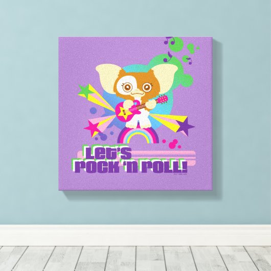 Gizmo | Let's Rock 'n Roll Leinwanddruck (Insitu (Holzboden))