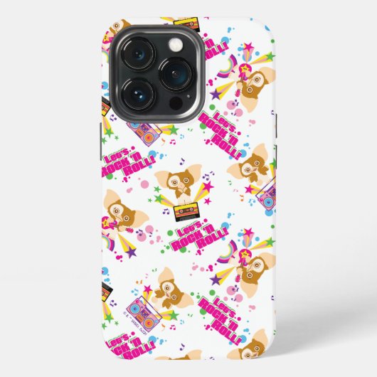 Gizmo | Let's Rock 'n Roll Muster iPhone Hülle (Hinten)